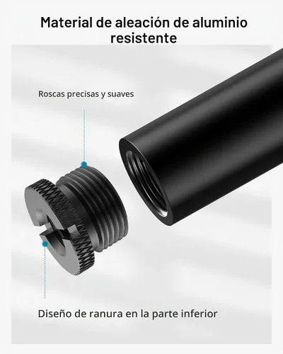 Vista 4 de InnoGear Tubo de extensión de soporte de micrófono, 2 piezas, kit extensor