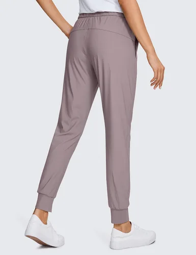 Vista 2 de CRZ YOGA - Pantalones deportivos elásticos de 4 vías para mujer de 27 pulgadas, pantalones deportivos para correr, viajes, descanso, pantalones