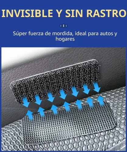 Vista 4 de PHIXBEAR 20 juegos de tiras de gancho y velcro súper adhesivas de servicio pesado, hechas de 3M VHB, resistentes al calor e impermeables, para uso