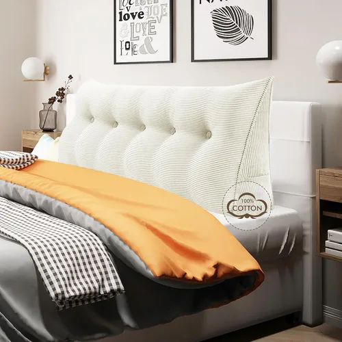 Vista 24 de WOWMAX - Almohada triangular para cabecero; almohada en forma de cuña para cabecero; almohada grande de refuerzo para cama, almohada