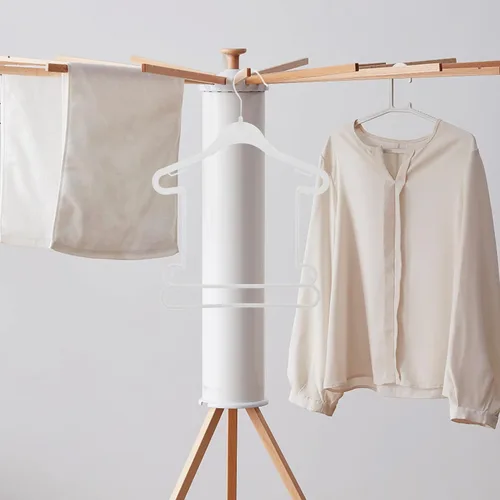 Vista 3 de iplusmile Perchas de plástico para ropa de niños, 10 piezas, color blanco