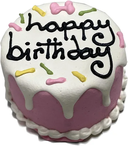 Vista 8 de Bubba Rose Biscuit Company: Blue Dog Birthday Baby Cake - Textura crujiente de galletas - Golosina natural gourmet para mascotas - Pastel