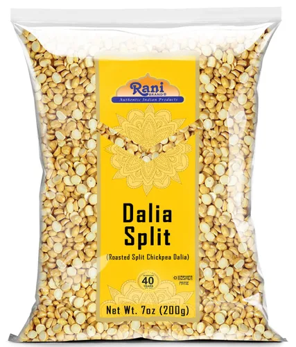 Vista 11 de Rani Daliya Split (Garbanzos partidos asados Dalia) 4lbs (64oz) ~ Todo natural Vegano Origen indio