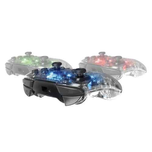 Vista 11 de Afterglow LED Wireless Deluxe Gaming Controller - Licensed by Nintendo for Switch and OLED - RGB Hue Color Lights - See through Gamepad Controller
