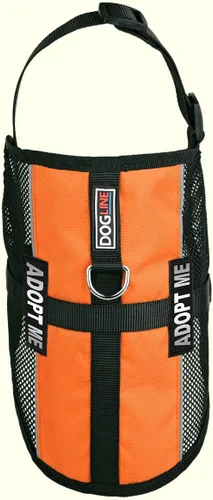 Vista 57 de Dogline MaxAire - Chaleco de malla para perros de 13 a 16 pulgadas y 2 parches extraíbles Adopt Me, talla S, color negro