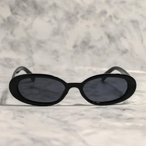 Vista 5 de Gafas de sol de los años 90 para mujeres y hombres, gafas de sol ovaladas