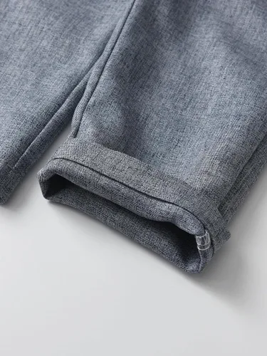 Vista 49 de Conjunto de pantalones para bebé, camisa de manga larga + pantalones + corbatín + tirantes, trajes de caballero para niños pequeños