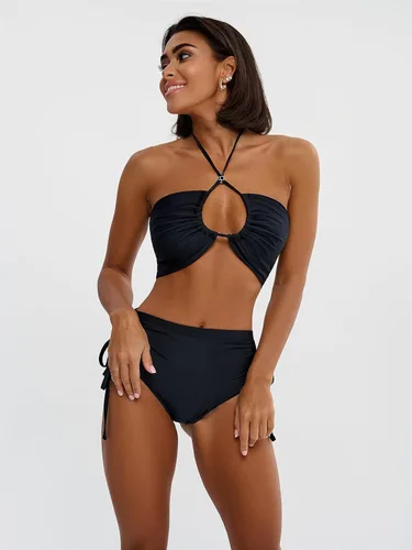 Vista 7 de Bona Fide Bikinis Sexy Halter para Mujeres - Obsession Black