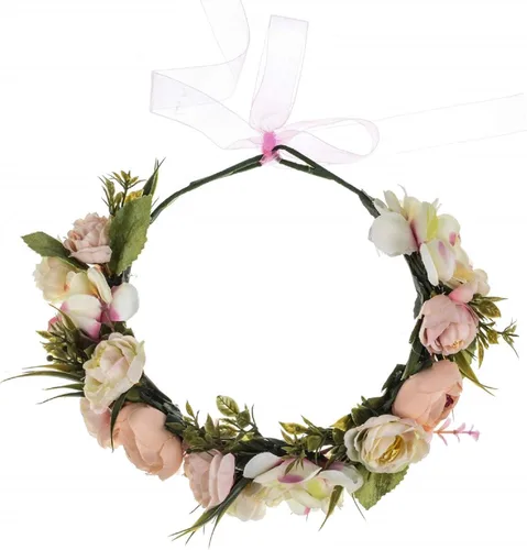 Vista 3 de Vividsun - Corona de flores de hojas verdes ,Corona de eucaliptos para bodas, maternidad y accesorios fotográficos.