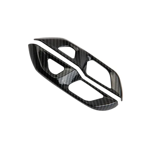 Vista 2 de crosselec Tapacubos para interruptor de cerradura de puerta para Chevrolet Corvette C8 2020-2025 (estilo de fibra de carbono)