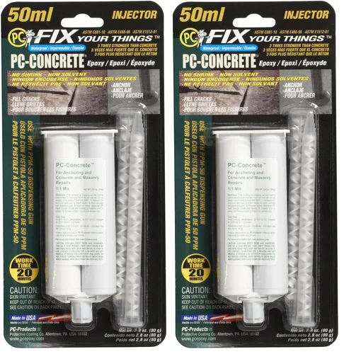 Vista 14 de PC Products, PC-Concrete PRO - Adhesivo epóxico para anclaje de alta resistencia, 8.45 onzas líquidas
