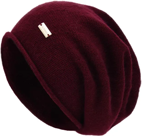 Vista 18 de jaxmonoy Slouchy Knit Beanie Hat for Women Winter Soft Warm Ladies Laightweight Slouch Knitted Skull Beanies Cap Verde aguacate
