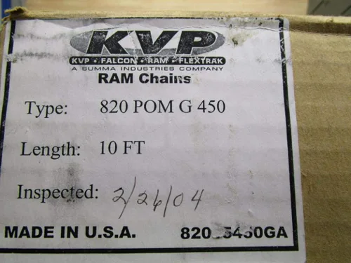 Vista 2 de KVP 820 POM G 450 Ram Cadena de cinta transportadora 10