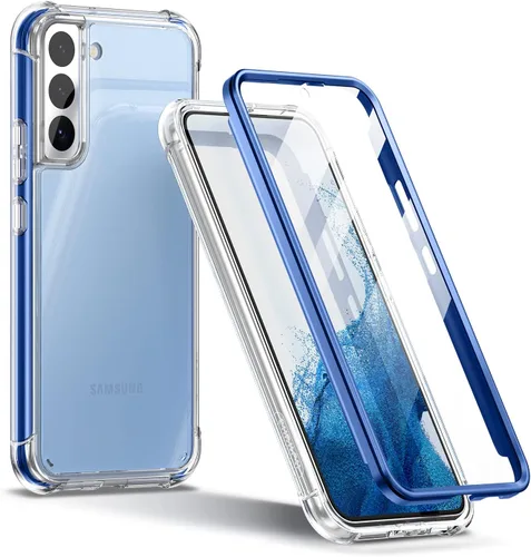 Vista 8 de SURITCH Funda transparente para Samsung Galaxy S22+ Plus de 6.6 pulgadas (solo protector de pantalla), [protector de pantalla integrado] carcasa