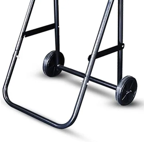 Vista 4 de Carretilla de motor fuera de borda plegable con 2 ruedas, motor de barco que soporta hasta 110 libras para mover o reparar y mostrar motores fuera