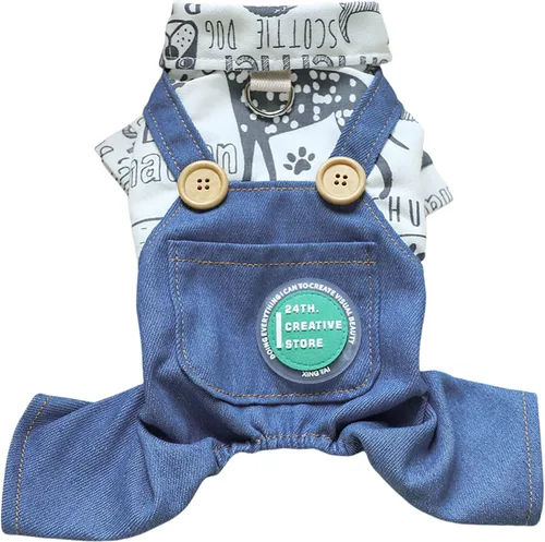 Vista 17 de Ropa para perros de verano con lazo, camisas elegantes para mascotas para perros pequeños, niños y niñas, cachorros, overol clásico, traje clásico