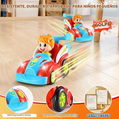 Vista 4 de LUDILO Coche de control remoto para niños pequeños juguetes para niños de 3