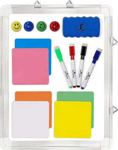 Vista 2 de Juego de pizarra blanca, pizarra blanca de 15 x 12 pulgadas, borrado