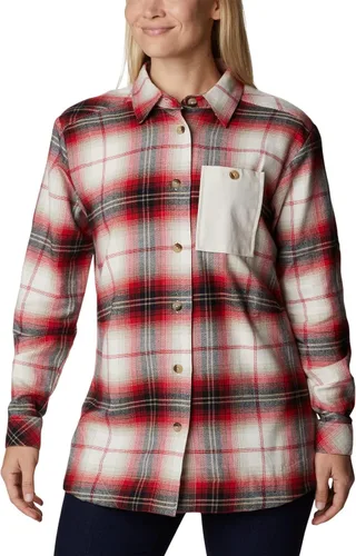 Vista 7 de Columbia Camisa de franela Holly Hideaway para mujer Tartán de búfalo de tiza