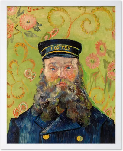 Vista 31 de Poster Master Póster clásico de Van Gogh, impresión impresionista vintage, regalo para artista, pintor, autorretrato, sombrero de paja, dibujo