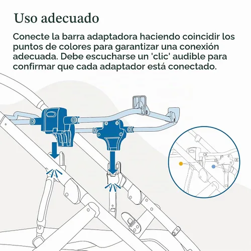Vista 5 de UPPAbaby Adaptador de asiento de coche infantil para Chicco