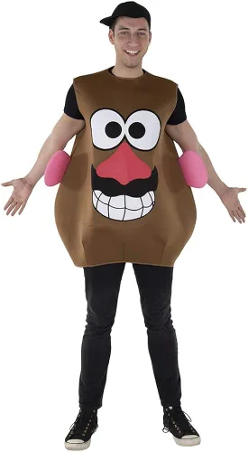 Vista 2 de r & l food dist inc. Dress Up America Mr. Potato Costume para adultos El producto viene completo con túnica y sombrero