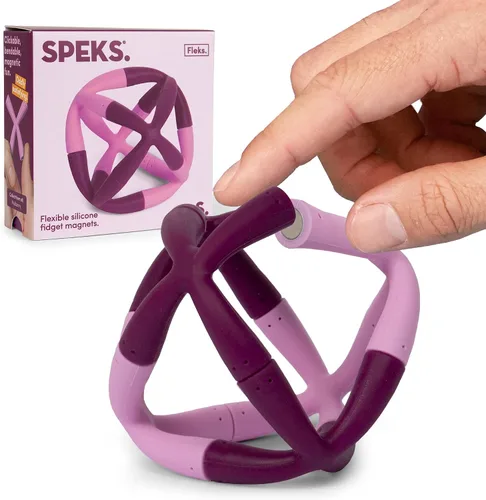 Vista 6 de Speks Fleks - Juguete magnético de silicona flexible, divertido juguete de escritorio para adultos y adolescentes a partir de 14 años, artilugio