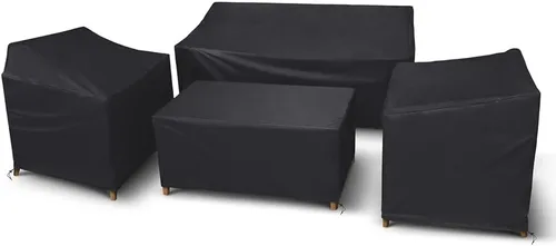 Vista 13 de STARTWO Outdoor Furniture Cover Waterproof, 600D Heavy Duty, 4 Piece Patio Furniture Set Cover for Outside Couch, Lawn Chairs, Coffee Table