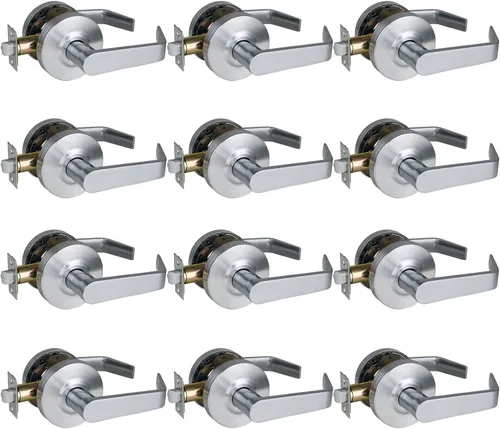 Vista 13 de ANSI Grado 2 Manija de Puerta de Entrada Comercial con Llave, Certificada UL, Cumple ADA, Cromo Satinado 26D, GRD2-72ET-1P