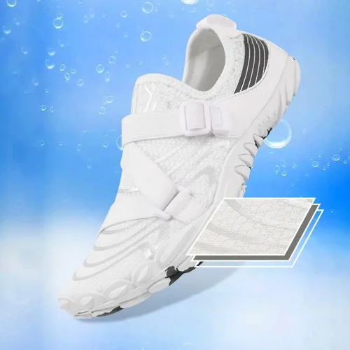 Vista 2 de Orgonite Zapatos de agua para hombre y mujer, zapatos de playa, calcetines acuáticos, zapatos descalzos de secado rápido, zapatos de natación