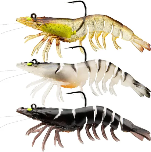 Vista 8 de TRUSCEND Duramax Pre-Rigged Fishing Lures with BKK Jig Hooks, 10X Tear-Resistant TPE Soft Swimbaits for Bass Striper Trout Crappie Walleye Grouper