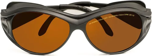 Vista 10 de MCWlaser 190-540nm y 800-1700nm Gafas de Seguridad Láser OD5+, Protección Yag, Láser Azul, Verde y Luz UV, Anteojos de Protección Láser para 405nm