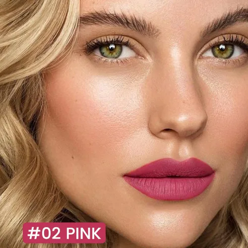 Vista 2 de Kaely Lápiz delineador de labios líquido de larga duración rosa impermeable, marcador de manchas de 24 horas, delineador de labios 2 en 1 mate