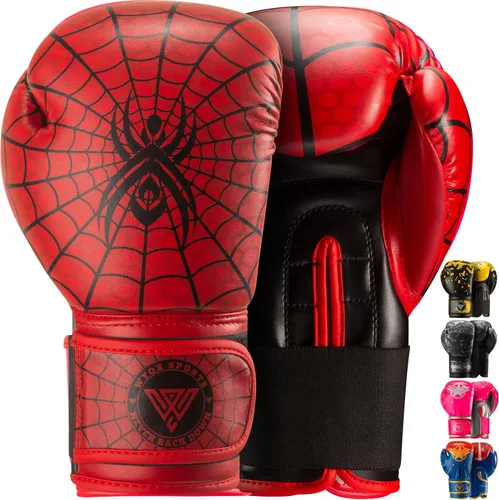 Vista 10 de WYOX Guantes de boxeo para niños de 4 onzas, 6 onzas, 8 onzas, guantes de boxeo juveniles para niños y niñas de 3 a 15 años, guantes de boxeo
