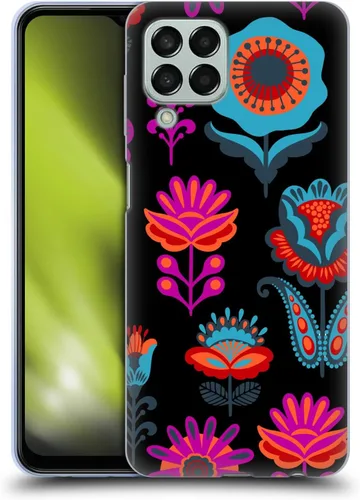 Vista 19 de Head Case Designs Officially Licensed Haroulita Blue Red Ethnic Pattern Gel Case [Military Grade Protection] Compatible with Samsung Galaxy M33