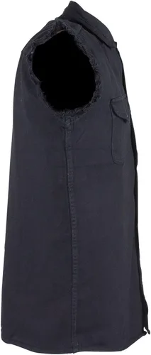 Vista 4 de Camiseta de manga corta para hombre, color negro y azul
