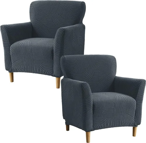 Vista 53 de Fundas elásticas para sillón, fundas estampadas para silla de banquete con brazos, fundas suaves para silla de sala de estar, protector de muebles