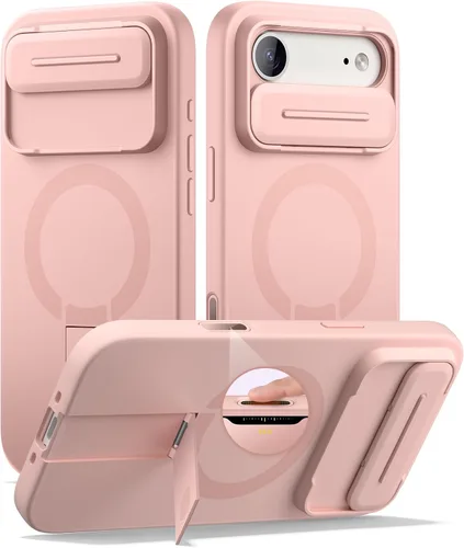 Vista 47 de SURITCH Funda para iPhone Air con cubierta de control de cámara, funda deslizante para cámara y soporte ajustable, compatible con MagSafe, a prueba