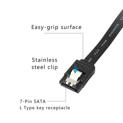 Vista 2 de Cable de datos SATA 6G, cable de extensión SATA 2 en 1, LP4 IDE de 4 pines a SATA 15P hembra con Serial ATA III 7 pines hembra para HDD, SSD