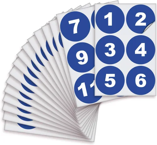 Vista 9 de iSYFIX Calcomanías negras de números consecutivos – 1 a 100, 1 pulgada, 1 juego – Vinilo autoadhesivo de alta calidad, ideal para inventario