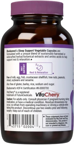 Vista 4 de Bluebonnet Nutrition Targeted Choice - Fórmula a base de alimentos integrales para apoyo, descanso y relajación, sin soja, sin gluten, kosher, sin