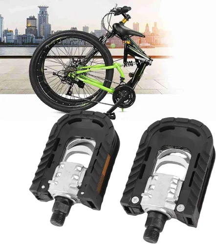 Vista 3 de Pedal plegable, 1 par de pedales plegables dobles para bicicleta de carretera, accesorio de bicicleta plegable