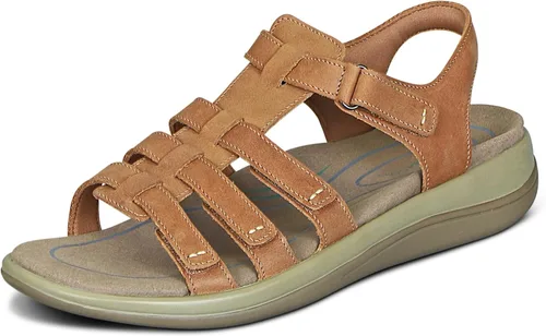 Vista 3 de Orthofeet Sandalias de gladiador ortopédicas de cuero ajustable Amalfi para mujer