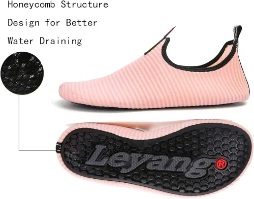 Vista 2 de Leyang - Zapatos acuáticos para mujer hombre niños para deportes de agua secado rápido para natación yoga aeróbic surf