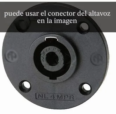 Vista 5 de Conectores de cable para altavoz de escenario, conector de cable adaptador de speakon, 4 polos, 4 pines, bloqueo de torsión, amplificador de corona