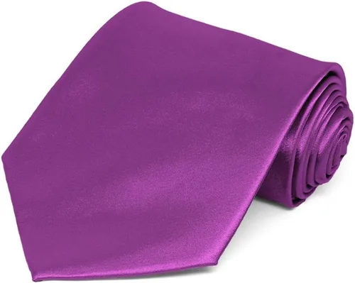 Vista 412 de tiemart Corbata de color sólido para hombre Longitud estándar
