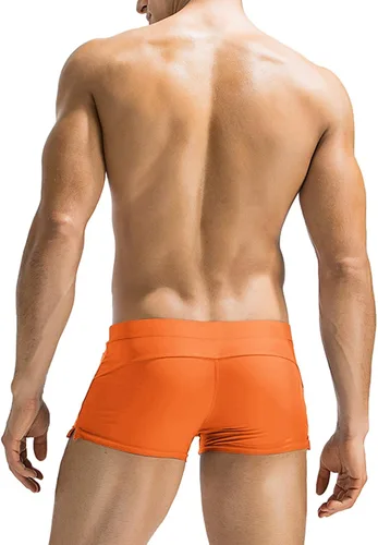Vista 3 de COOFANDY Traje de baño para hombre, traje de baño de pierna cuadrada, talla S-3XL