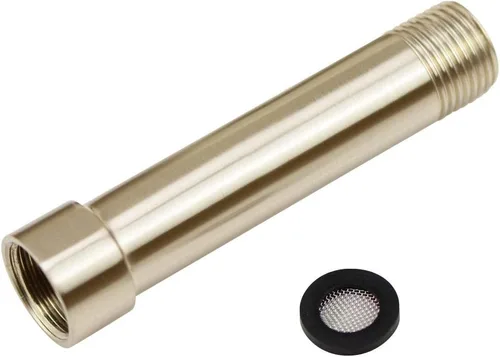 Vista 3 de Extensión de Brazo de Ducha Purelux, Extensor de Cabezal de Ducha de 4 Pulgadas, Acabado de Níquel Cepillado Hecho de Acero Inoxidable