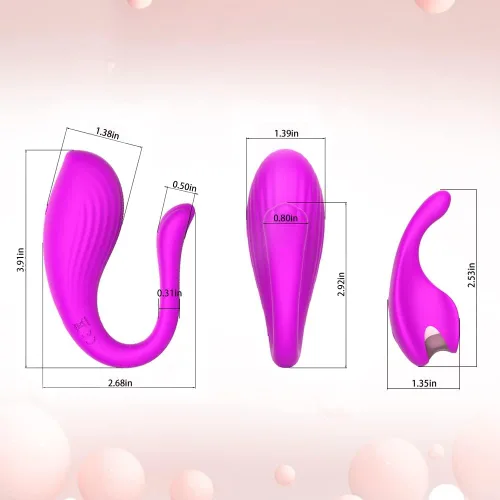 Vista 8 de Bragas vibratorias con aplicación y control remoto, vibrador portátil, Healexcer Smartphones Dual Motors Juguetes sexuales para adultos