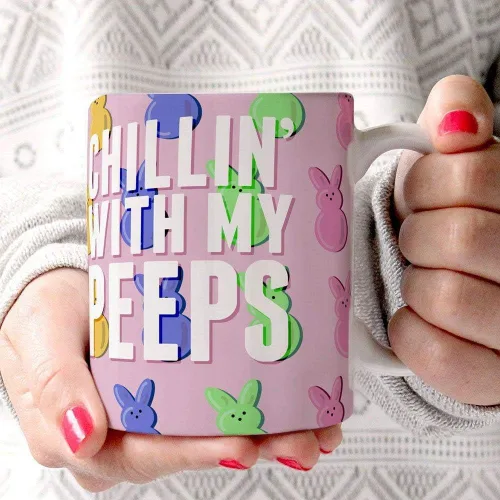 Vista 371 de Trend Setters Friends the Television Show – 25 años – Mercancía oficial – Taza de café o té de cerámica blanca de 11 onzas – perfecta para regalar